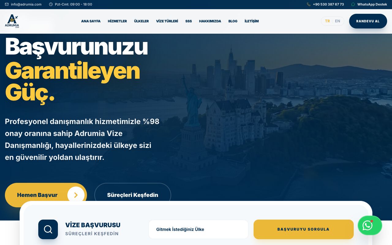 Adrumia - Web Geliştirme sektöründe Vodesoft Yazılım Projesi