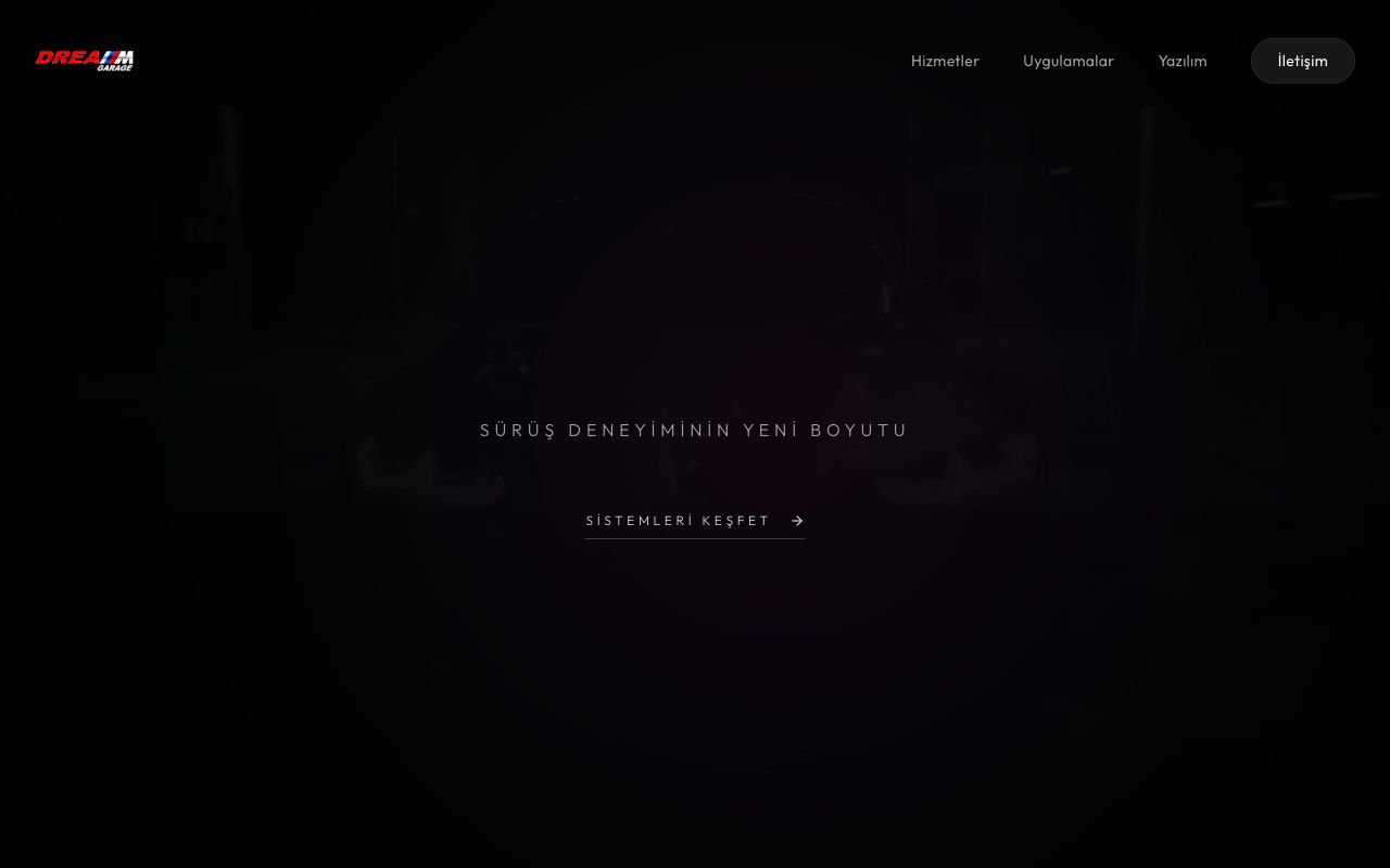 Dream Garage - Otomotiv / Kurumsal Web Sitesi sektöründe Vodesoft Yazılım Projesi